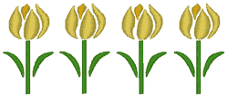 Little Tulip Border Embroidery Design