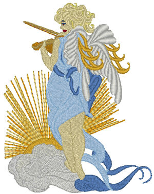 Angel of the Sun Embroidery Design
