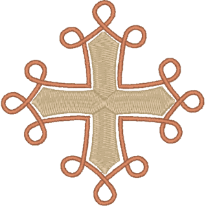 Entrailed Cross #1 Embroidery Design