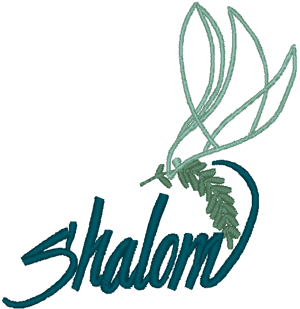 Shalom Wish Embroidery Design