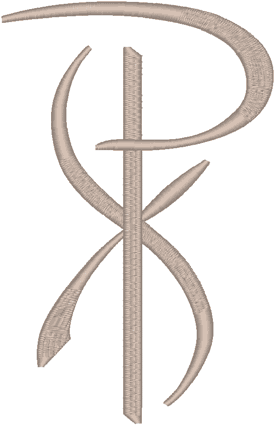 Machine Embroidery Design: Chi Rho #9