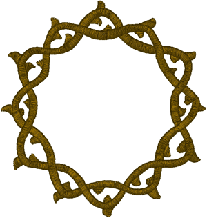Mega Crown of Thorns #4 Embroidery Design