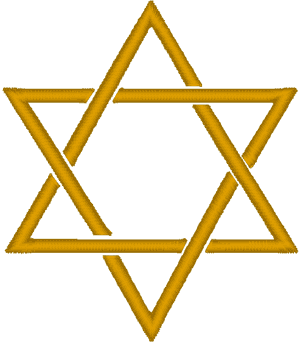 Star of David #1 Embroidery Design