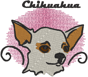 Chihuahua Embroidery Design