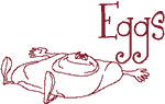 Machine Embroidery Design: Eggs
