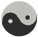 Machine Embroidery Designs: Yin Yang 1