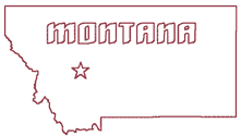 Machine Embroidery Designs: Redwork Montana