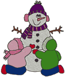 Machine Embroidery Designs: Making a Snowman Design
