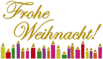 Machine Embroidery Designs: Merry Christmas in German