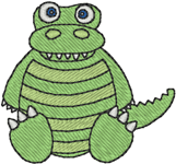 Machine Embroidery Designs: Minibits: George the Alligator