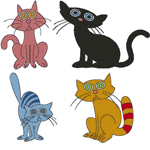 Littlebits: Baby Kittys Embroidery Design