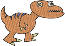 Machine Embroidery Designs: Minibits: Victor the Dinosaur