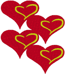 Machine Embroidery Designs: Heart 7