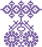 Cross Stitch Hungarian Folk Art Design Embroidery Design