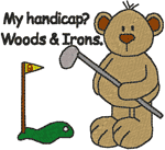 Machine Embroidery Designs: Sports Bears: Golf