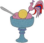 Sherbert Party Bowl Embroidery Design