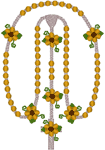 Machine Embroidery Designs: Daisy Rosary
