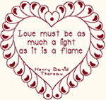 Redwork Love Must Be Embroidery Design