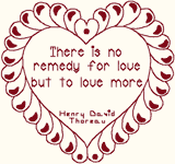 Redwork Machine Embroidery Design: Love Quote 6