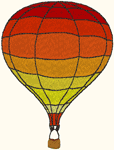 Machine Embroidery Designs: Hot Air Balloon 2
