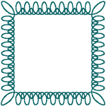 Curley Frame Embroidery Design
