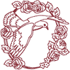 Machine Embroidery Designs: Redwork Heavenly Doves #5