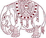 Machine Embroidery Designs: Oriental Elegant Elephant