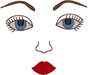 Machine Embroidery Designs: Adult Doll Face 1