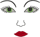 Machine Embroidery Designs: Adult Doll Face 2