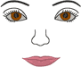 Machine Embroidery Designs: Adult Doll Face 3