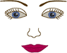 Machine Embroidery Designs: Adult Doll Face 5