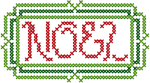 Cross Stitch Noel Embroidery Design