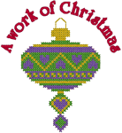 Cross Stitch Christmas Ornament #5 Embroidery Design