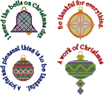 Cross Stitch Christmas Ornaments Embroidery Design