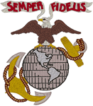 Eagle, Globe & Anchor Embroidery Design