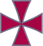 Christian Embroidery Designs: Maltese Cross #3