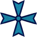 Christian Embroidery Designs: Maltese Cross #4
