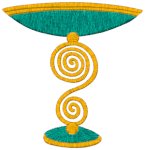 Machine Embroidery Design: Mega Scrolled Chalice