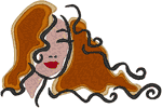 Wind in Your Hair Embroidery Design