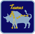 Machine Embroidery Design: Zodiac Taurus