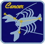 Machine Embroidery Design: Zodiac Cancer