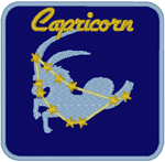 Machine Embroidery Design: Zodiac Capricorn
