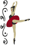 Machine Embroidery Designs: Ballerina 1