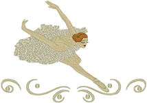 Machine Embroidery Designs: Ballerina 3