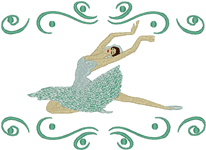 Machine Embroidery Designs: Ballerina 4