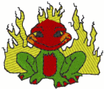 Machine Embroidery Designs: Lowbecca Dell Fairy: Fire Frog