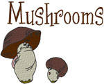 Machine Embroidery Designs: Mushrooms