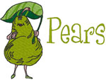 Machine Embroidery Designs: Pears