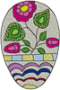 Machine Embroidery Design: Czech Easter Egg 1