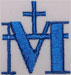 Christian Designs: Symbol of the Virgin Mary Embroidery Design